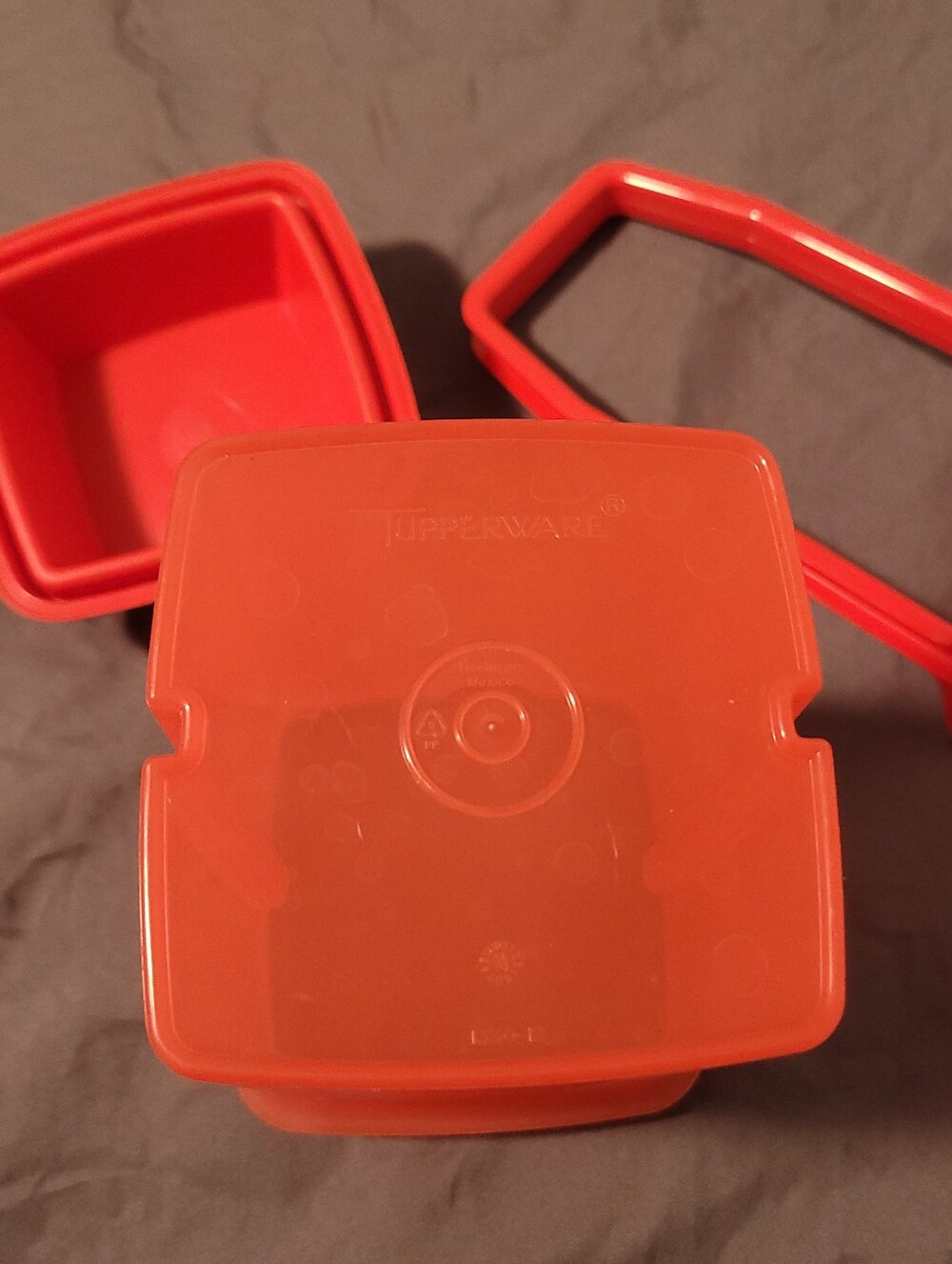 Tupperware | Red Plastic Pickle Container - Picture 3 of 4
